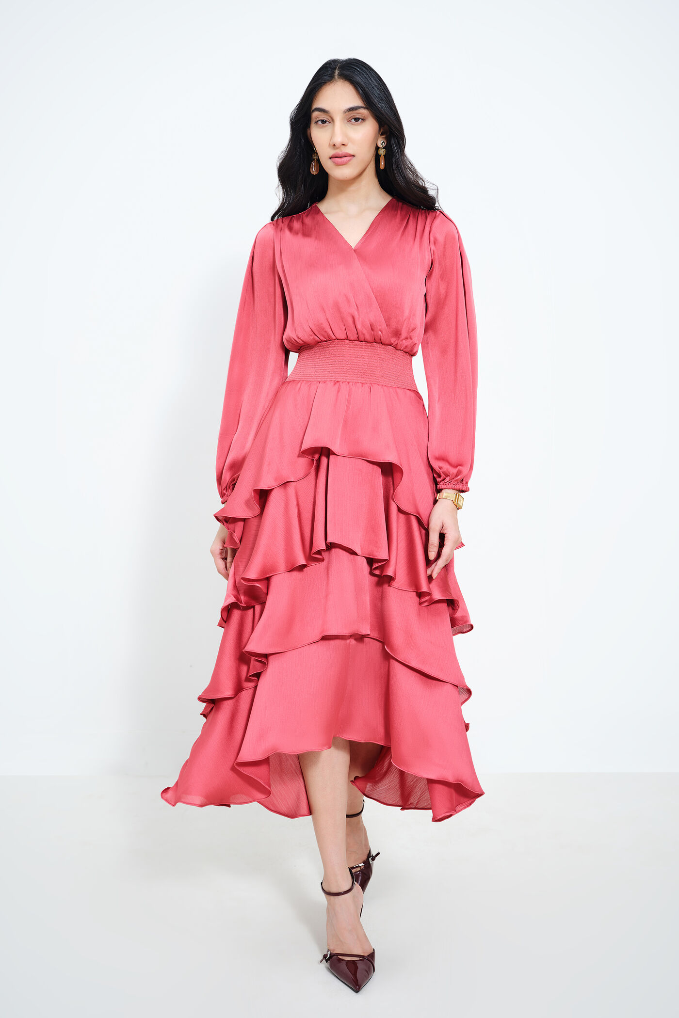 Rose Petal Cascade Dress